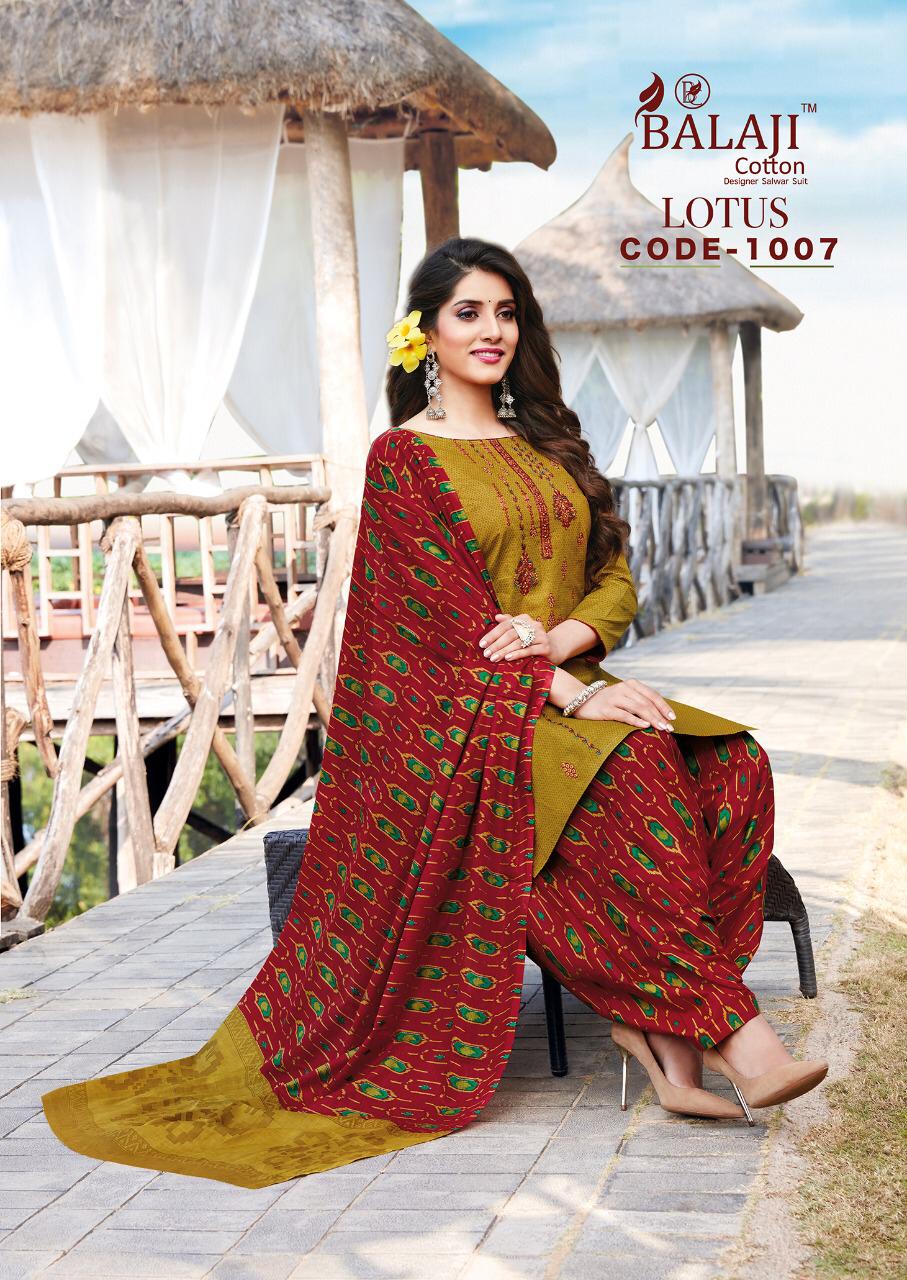 Balaji Presents Cotton Lotus  Vol 1  Cotton Dress Materials