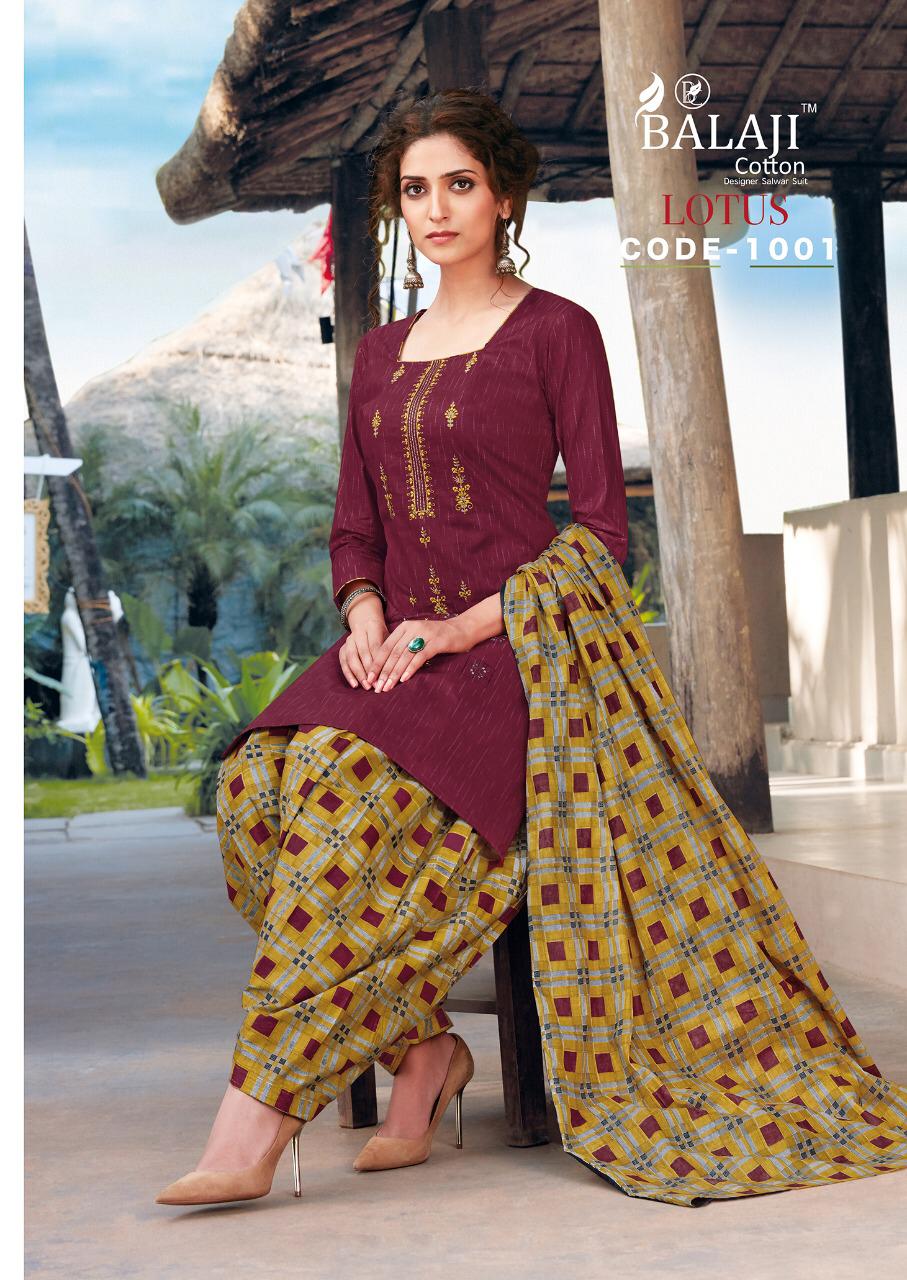 Balaji Presents Cotton Lotus  Vol 1  Cotton Dress Materials