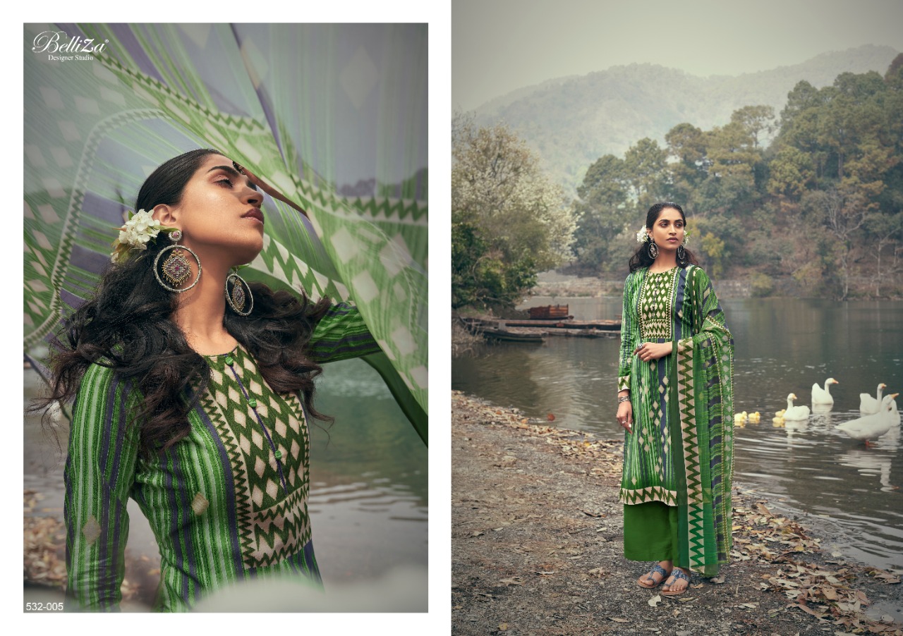 Belliza  Presents  Festive Fusion  Fancy Designer Dress Material Collection