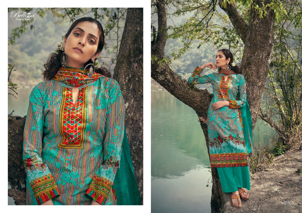 Belliza  Presents  Festive Fusion  Fancy Designer Dress Material Collection