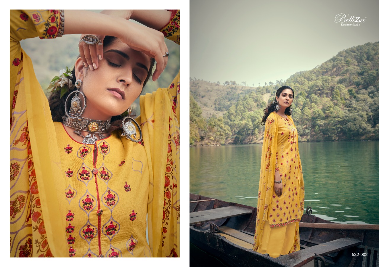 Belliza  Presents  Festive Fusion  Fancy Designer Dress Material Collection