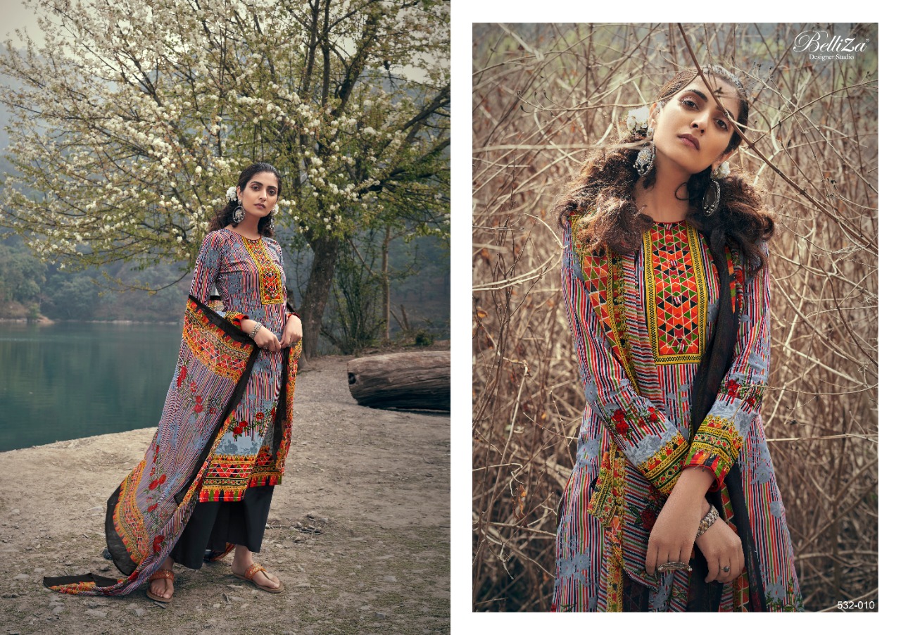 Belliza  Presents  Festive Fusion  Fancy Designer Dress Material Collection