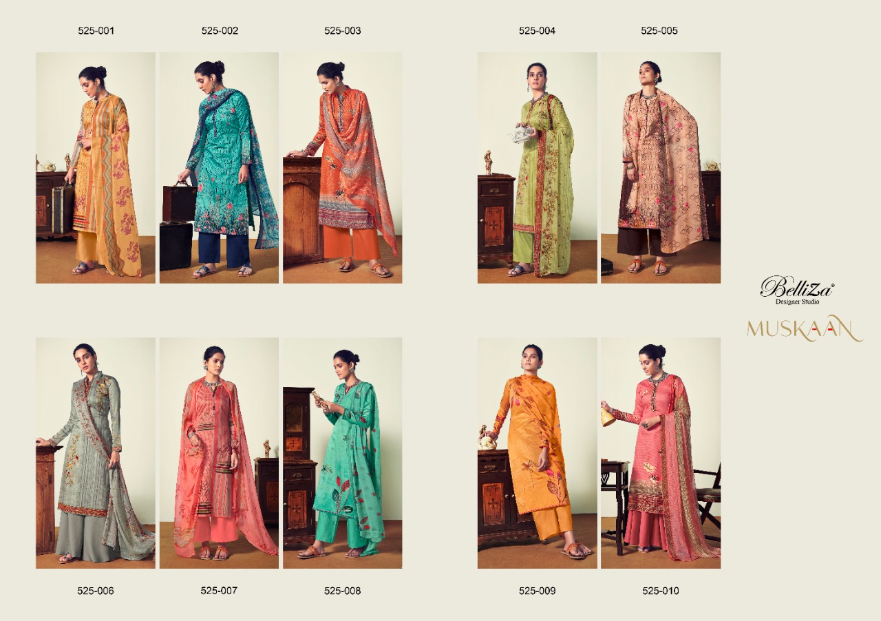 Belliza Presents Muskaan Designer Dress Material