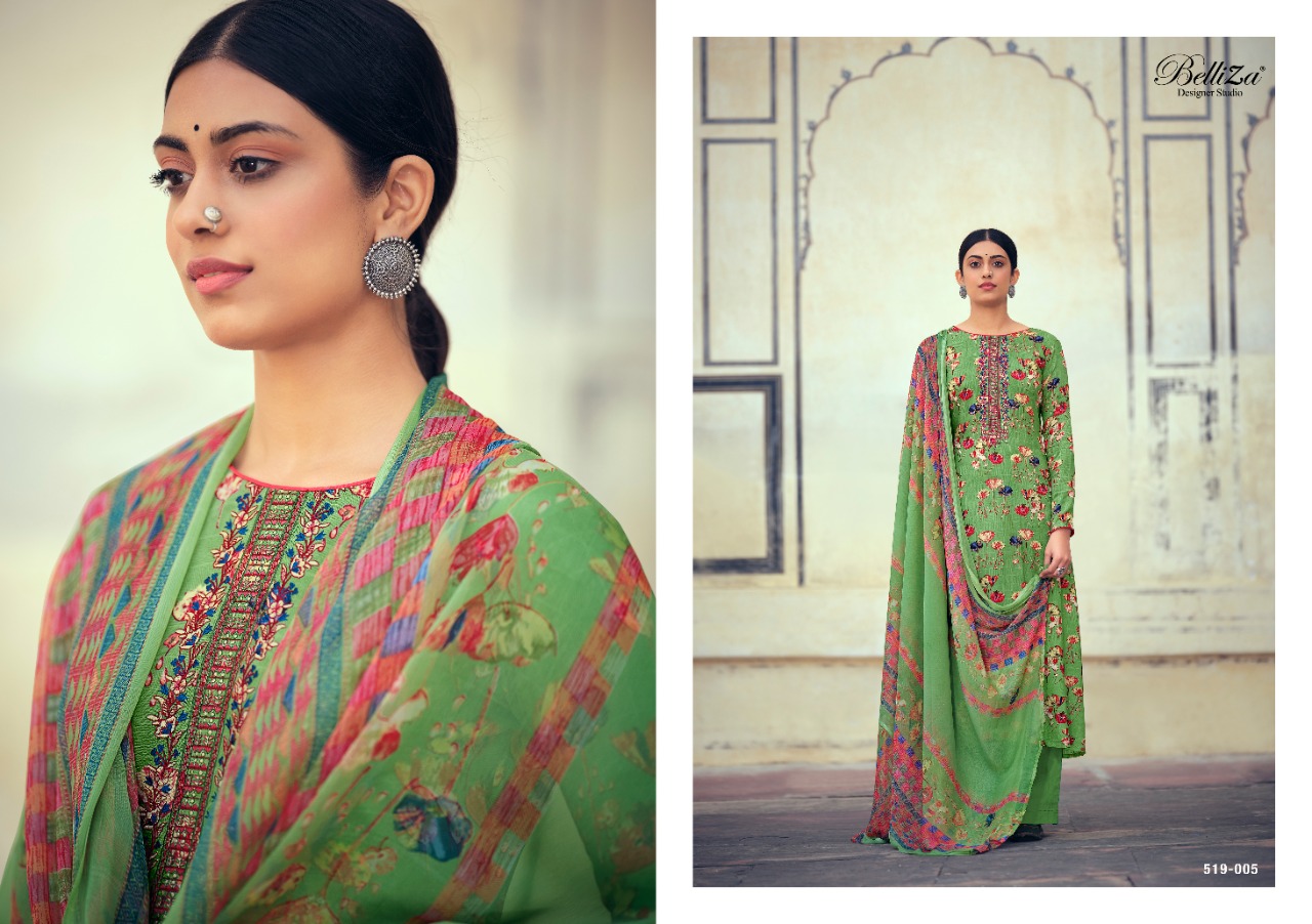 Belliza Presents Mystic  Designer Dress Material Collection