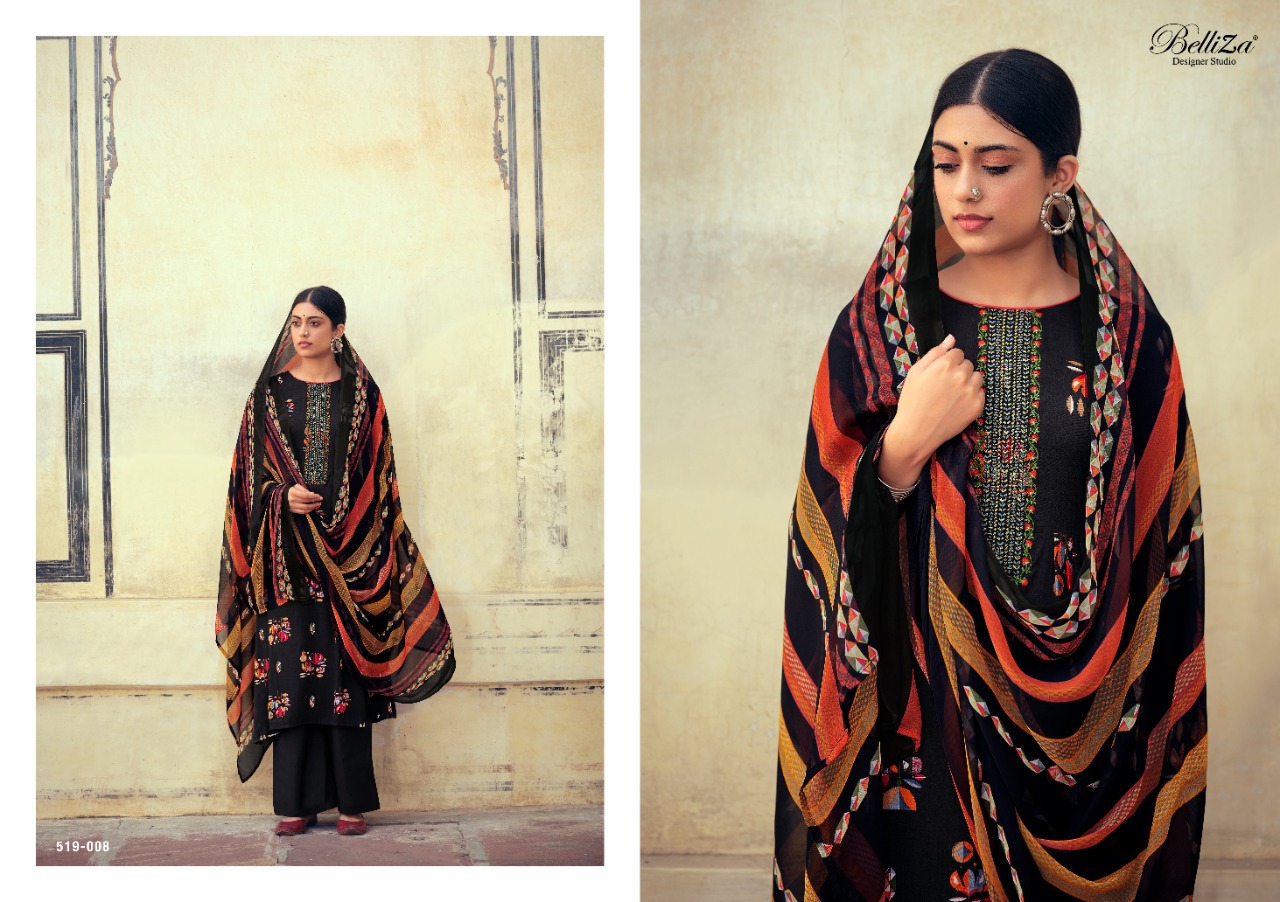Belliza Presents Mystic  Designer Dress Material Collection