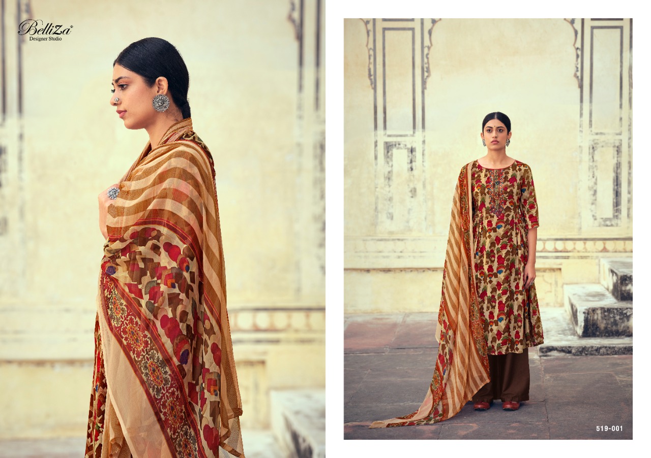 Belliza Presents Mystic  Designer Dress Material Collection