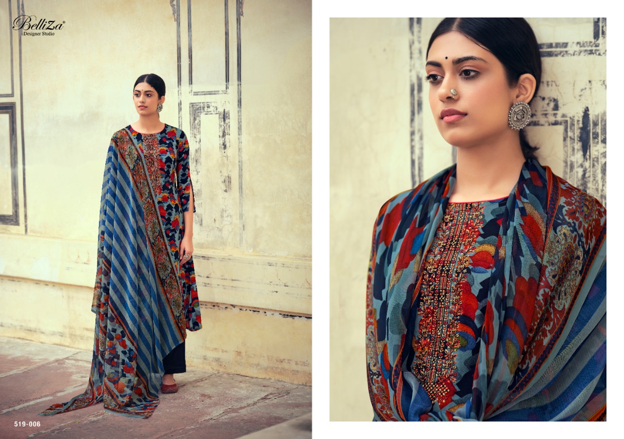 Belliza Presents Mystic  Designer Dress Material Collection