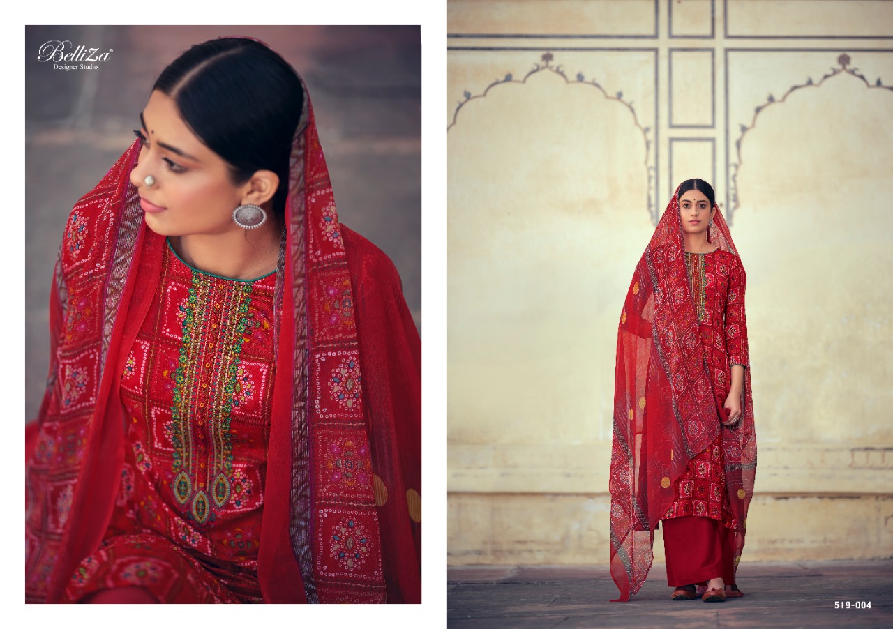 Belliza Presents Mystic  Designer Dress Material Collection