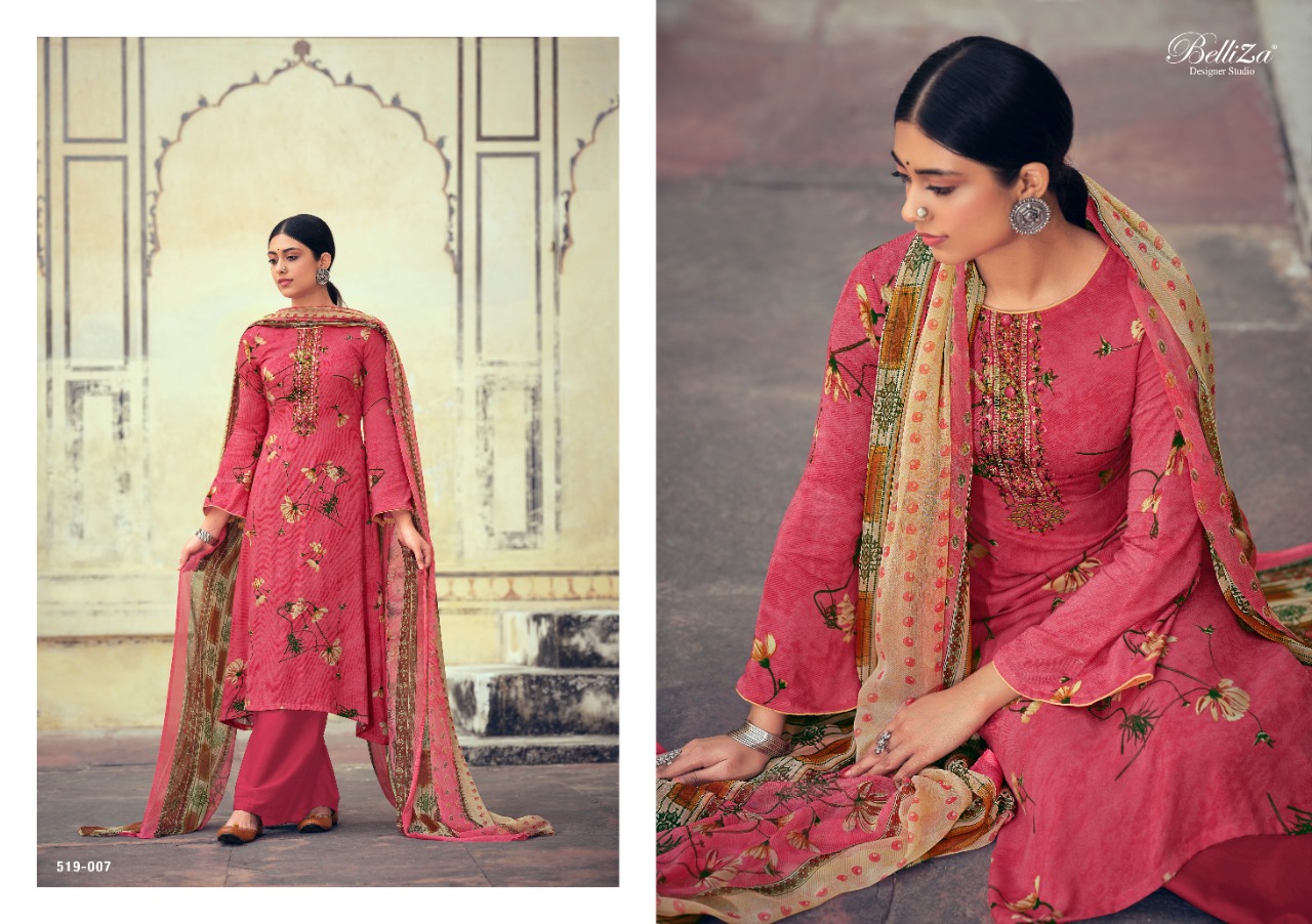 Belliza Presents Mystic  Designer Dress Material Collection
