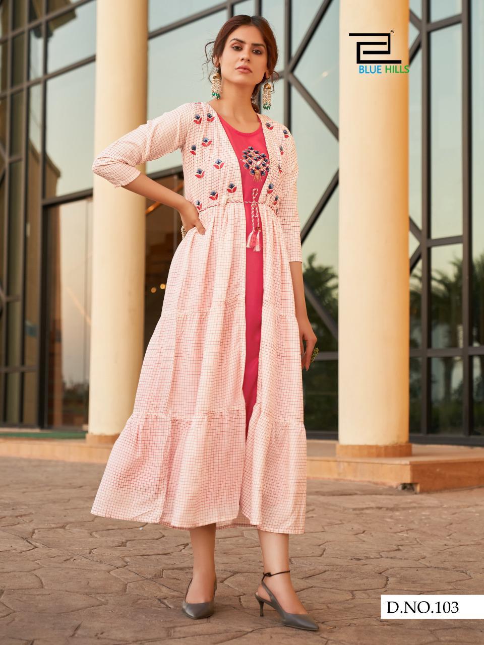 Blue Hills Festival Style Vol 1 Designer Long Kurtis Collection