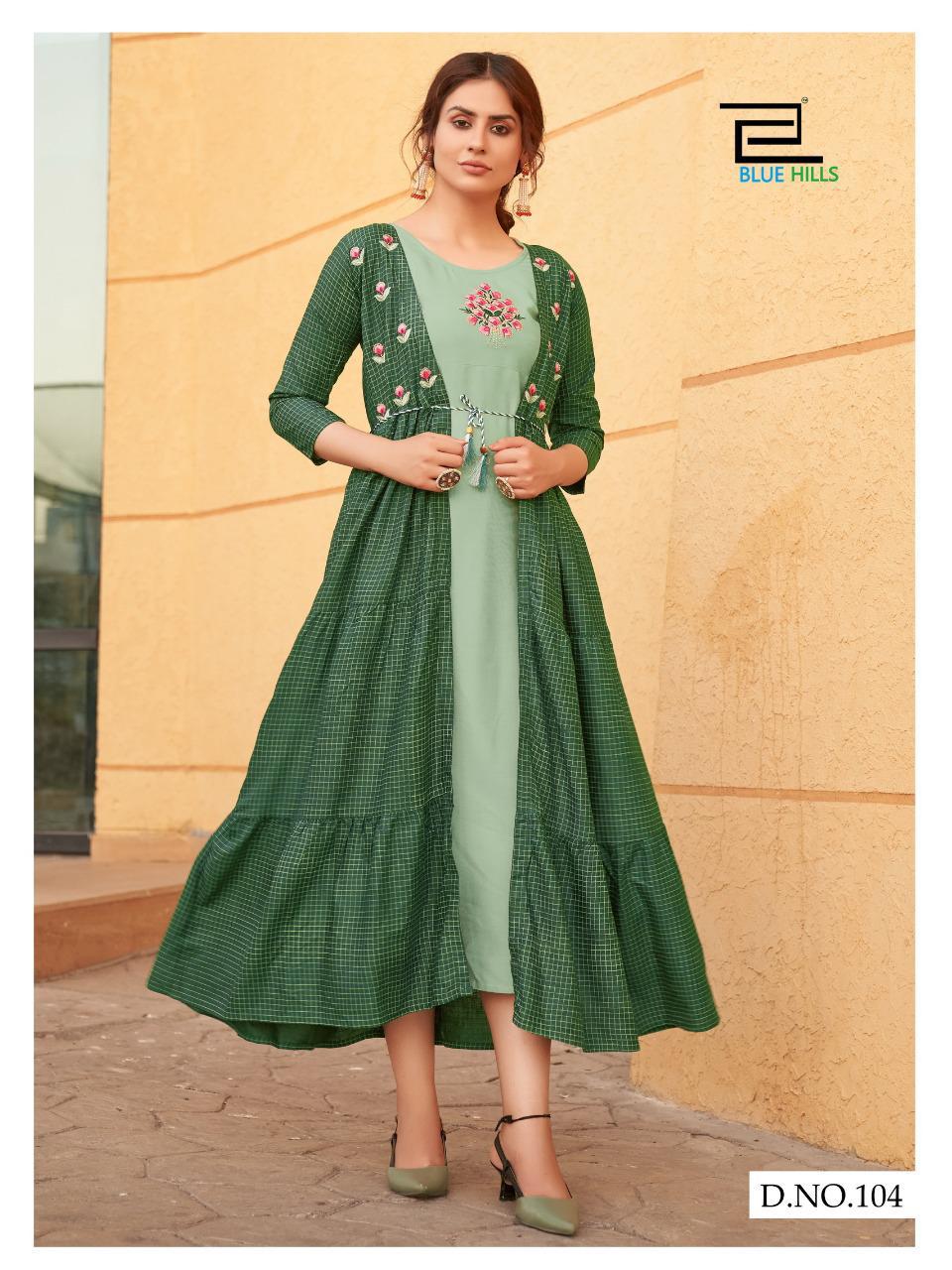 Blue Hills Festival Style Vol 1 Designer Long Kurtis Collection