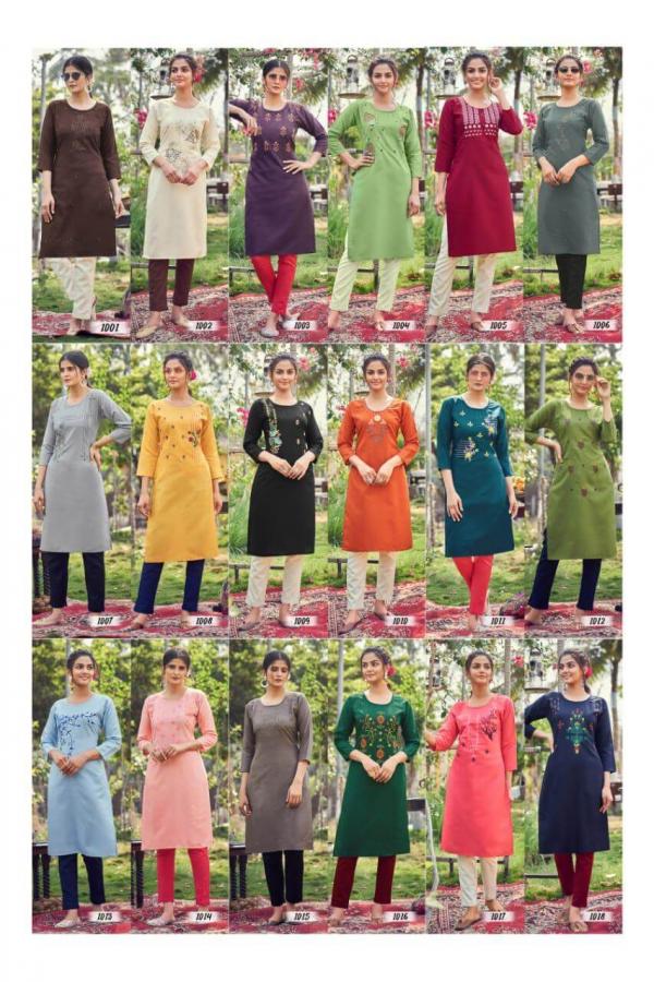 Blue Hills Instagram Kurti Wholesale Catalog 18  Colors Buy