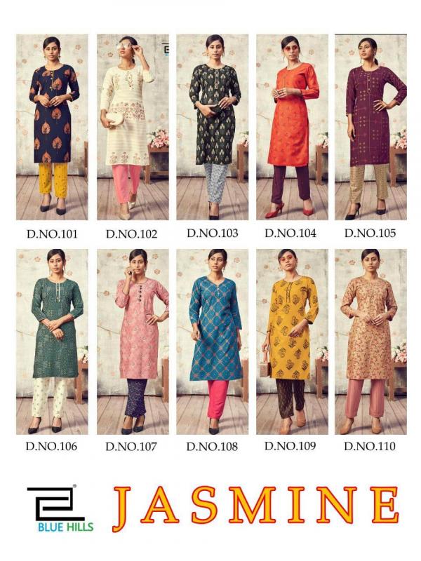 Blue Hills Presents Jasmine Casual Wear Kurti With Bottom  Collection