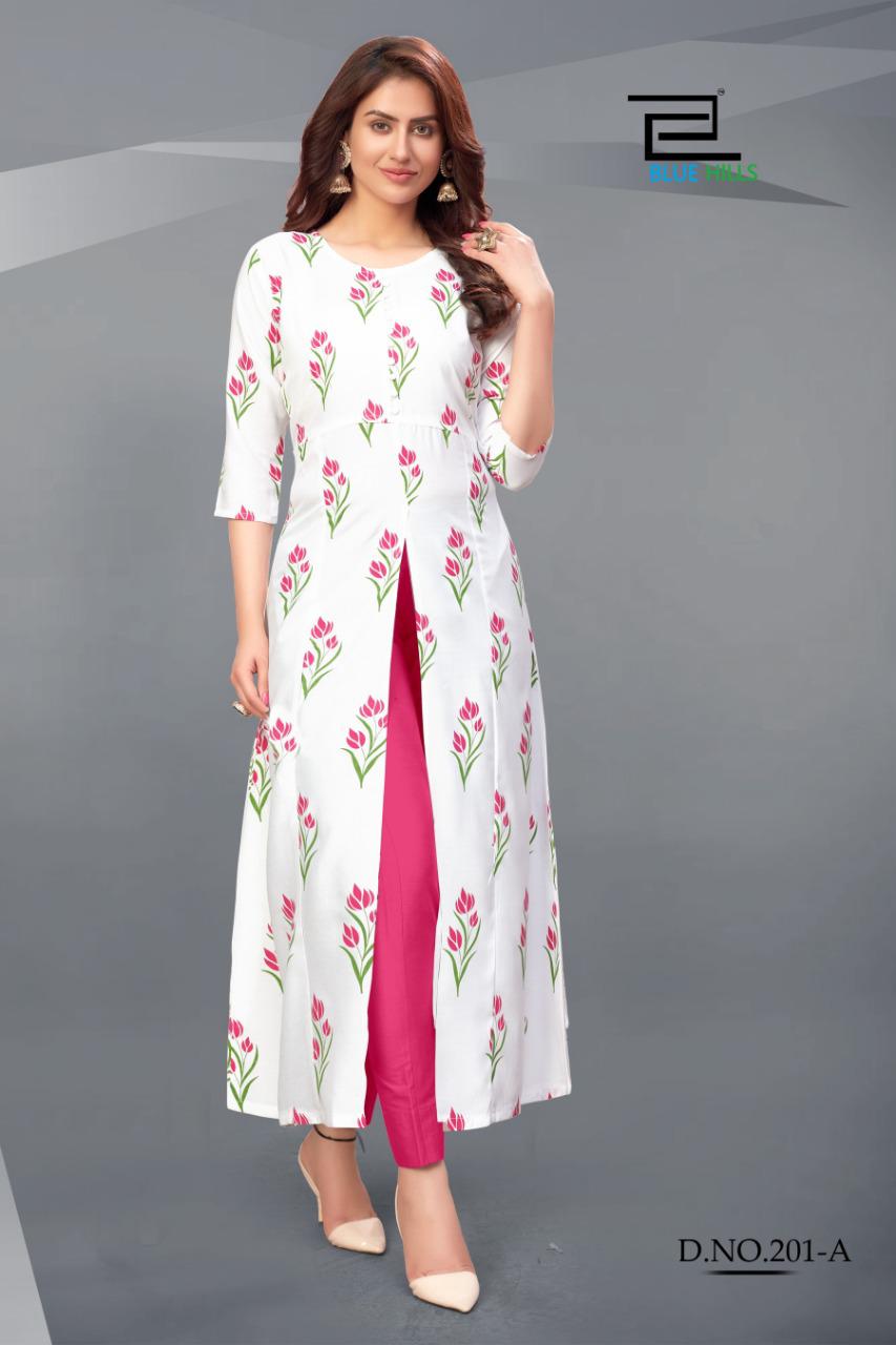 Blue Hills Presents  Calendar  Vol 2 Designer Long Kurtis Collection