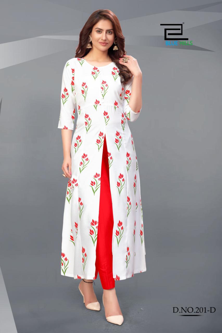 Blue Hills Presents  Calendar  Vol 2 Designer Long Kurtis Collection