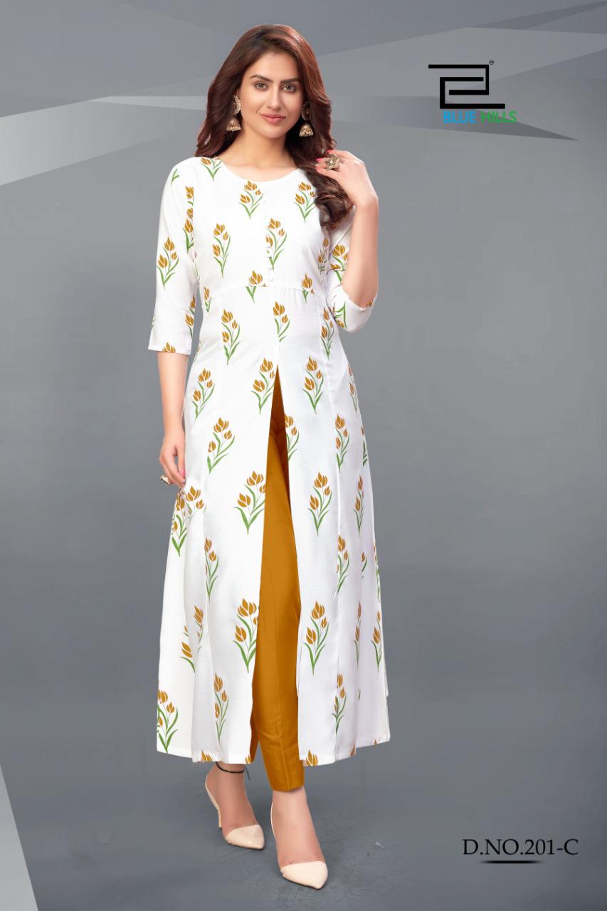 Blue Hills Presents  Calendar  Vol 2 Designer Long Kurtis Collection