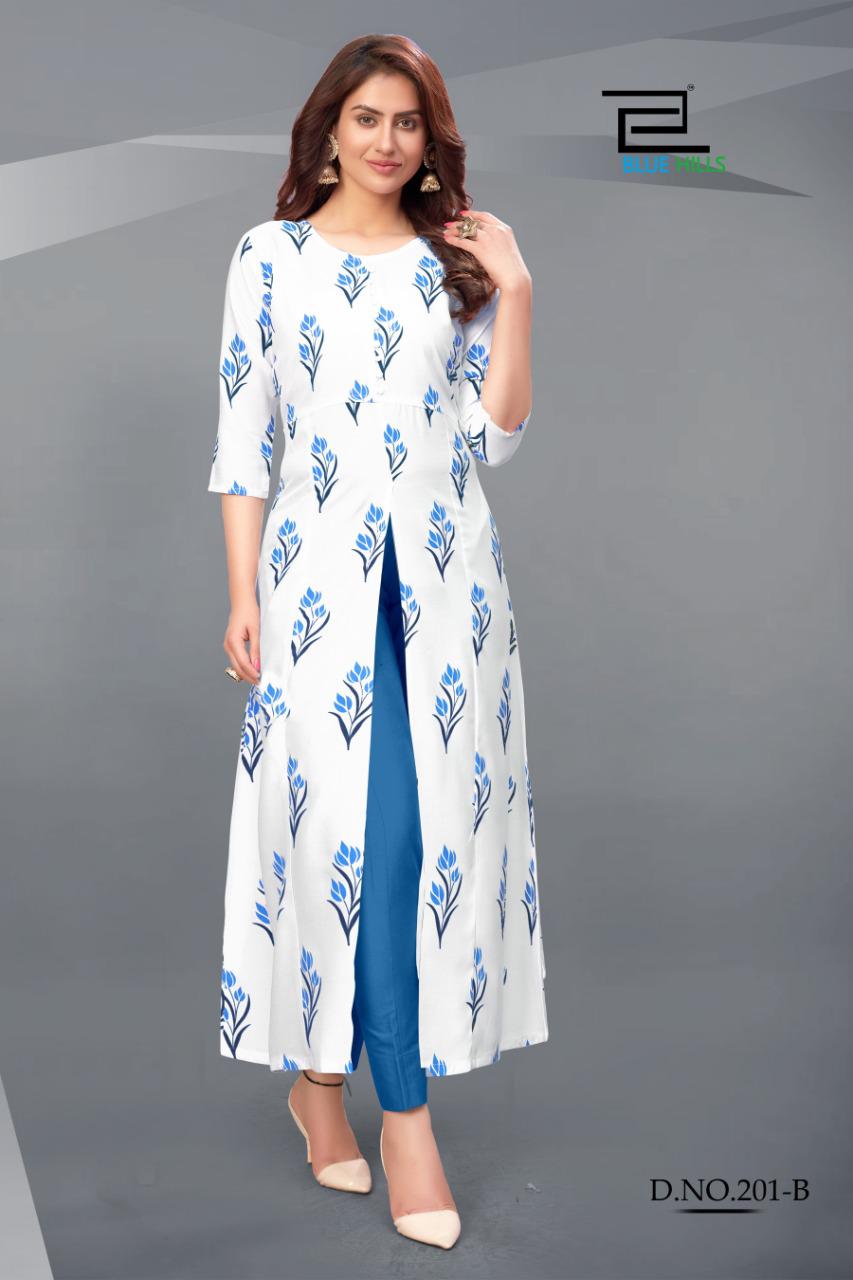 Blue Hills Presents  Calendar  Vol 2 Designer Long Kurtis Collection