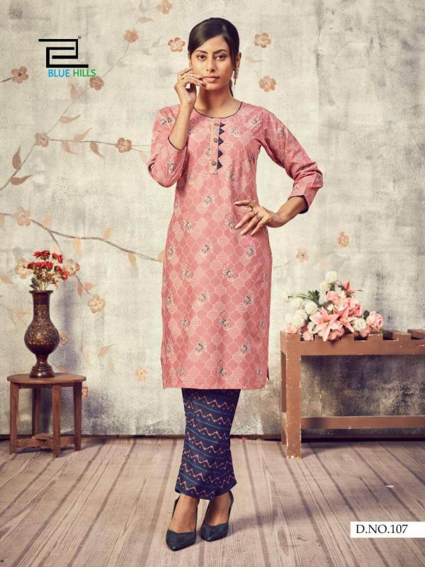 Blue Hills Presents Jasmine Casual Wear Kurti With Bottom  Collection