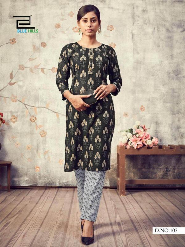 Blue Hills Presents Jasmine Casual Wear Kurti With Bottom  Collection