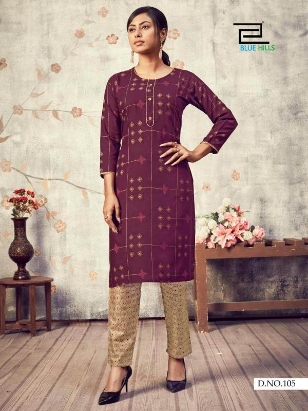 Blue Hills Presents Jasmine Casual Wear Kurti With Bottom  Collection