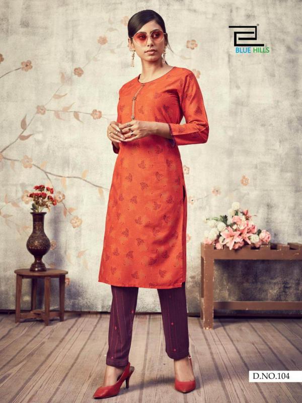 Blue Hills Presents Jasmine Casual Wear Kurti With Bottom  Collection