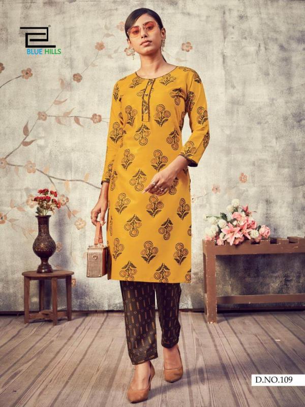 Blue Hills Presents Jasmine Casual Wear Kurti With Bottom  Collection