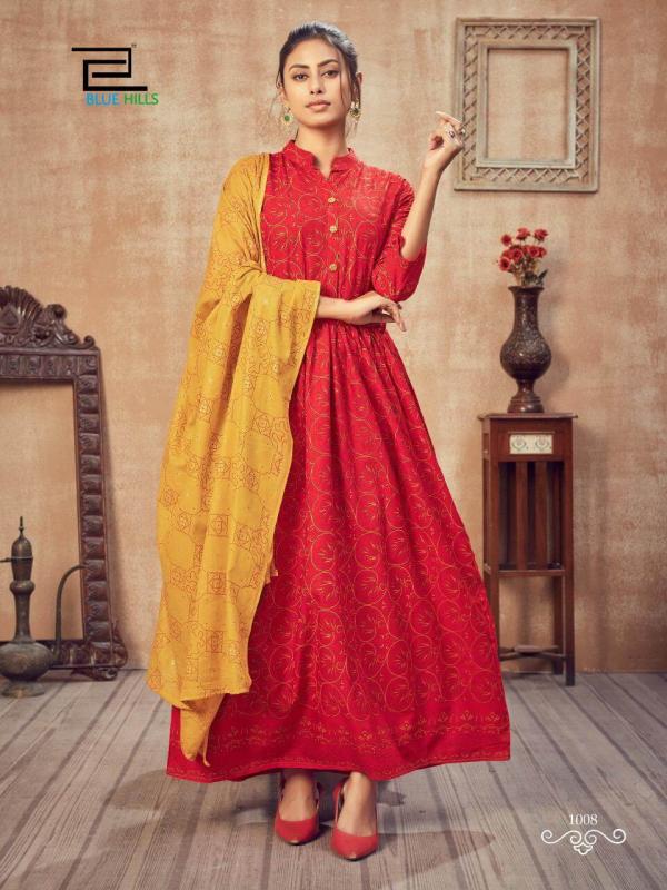 Blue Hills Presents  Soul Mate  Designer  Kurtis With Dupatta  Collection