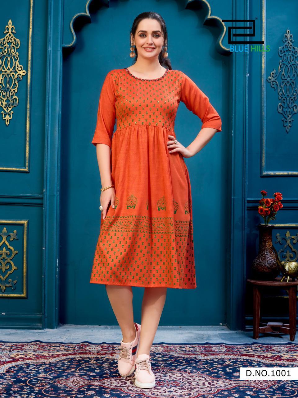 Blue Hills Presents Trend Vol 10 Printed Kurtis Collection