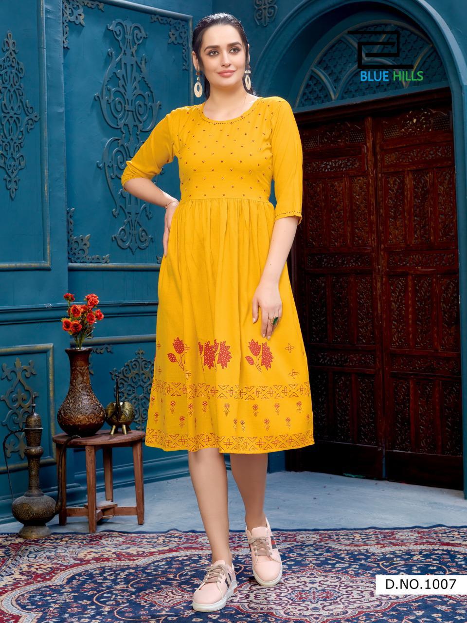 Blue Hills Presents Trend Vol 10 Printed Kurtis Collection