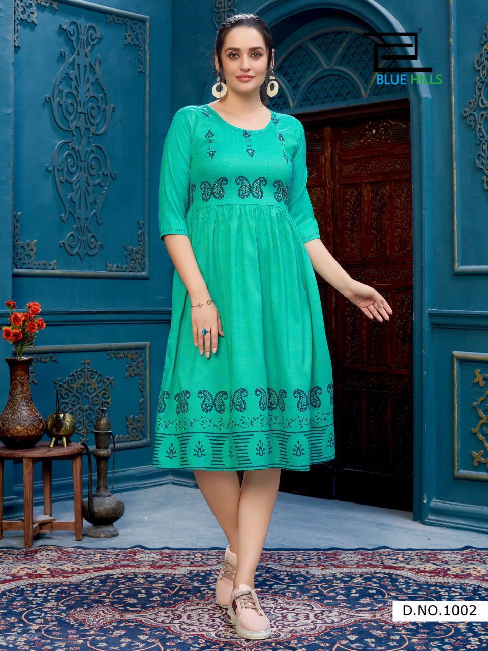 Blue Hills Presents Trend Vol 10 Printed Kurtis Collection