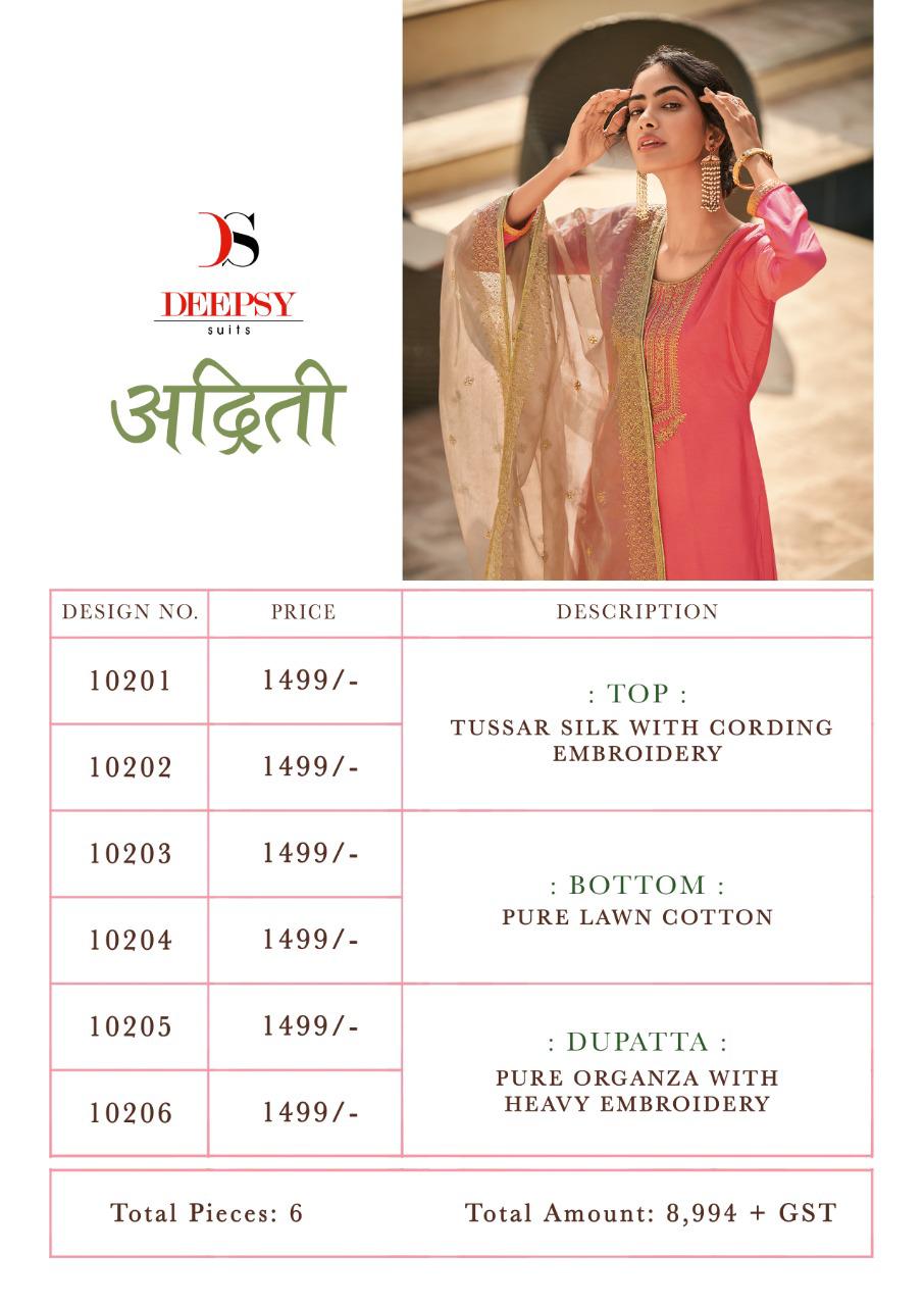 Deepsy Presents  Adriti Designer Festive Wear Dress Material