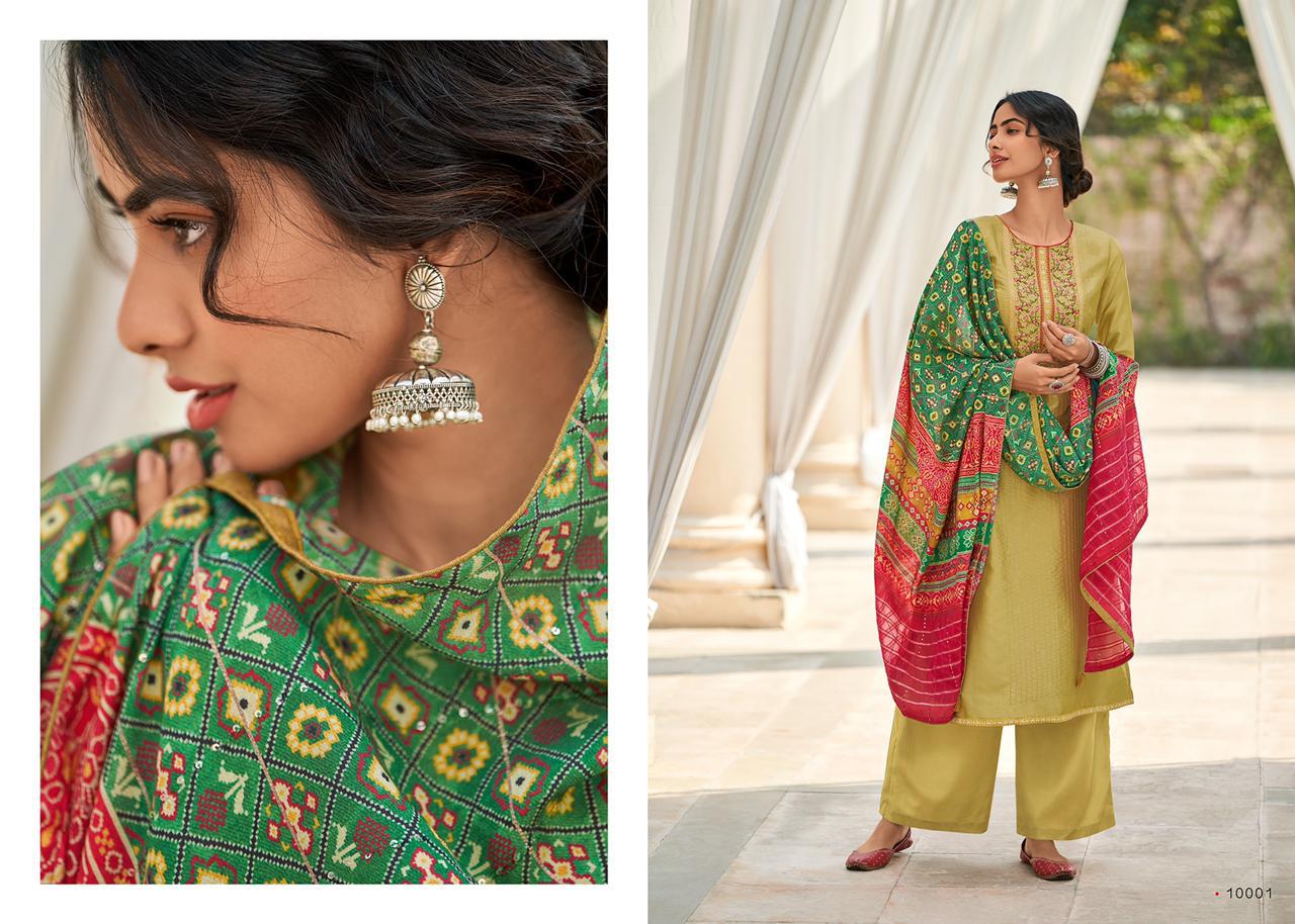 Deepsy  Presents Alankrita  Designer Silk Heavy Dress Material