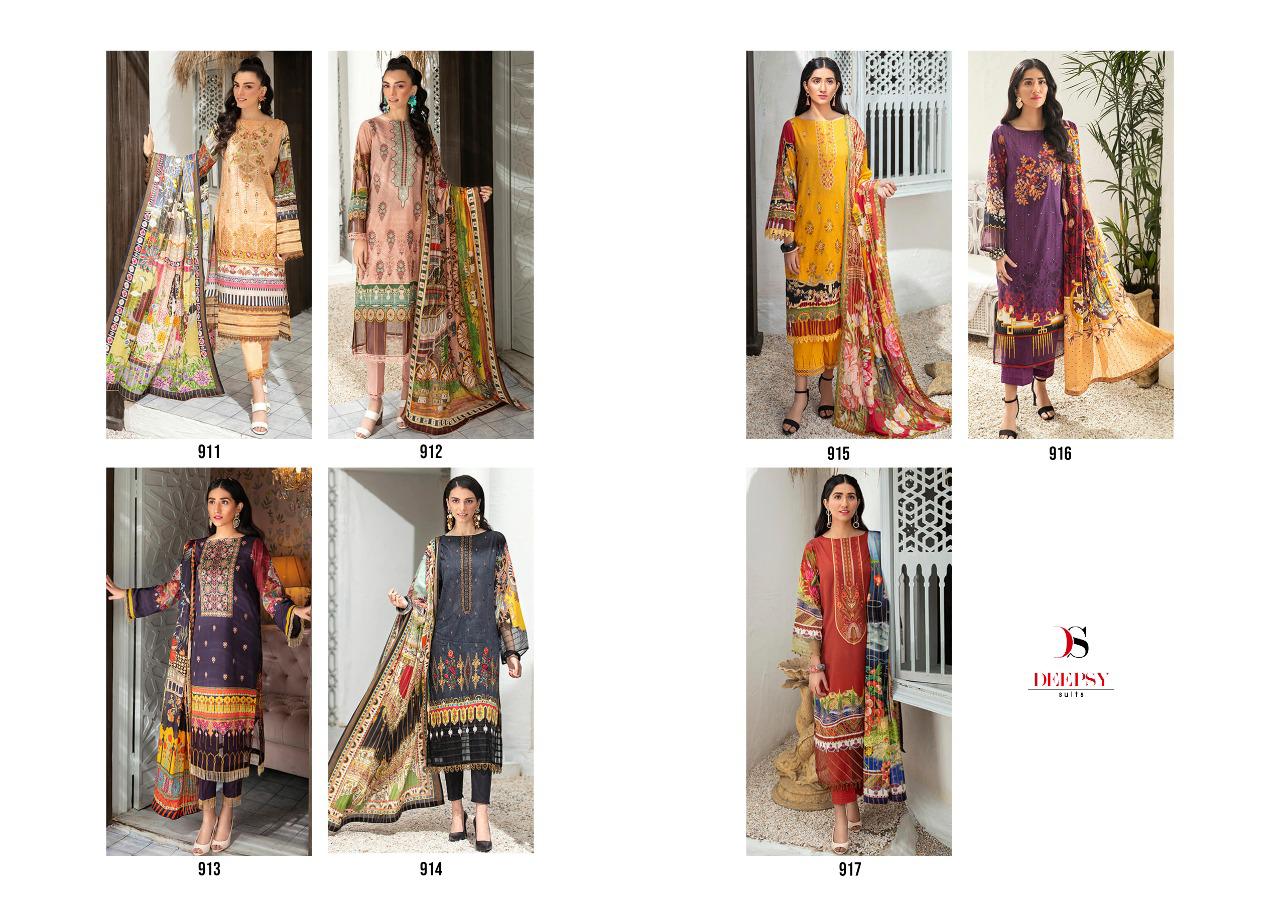 Deepsy Presents Elan Vol 13  Karachi Dress Materials Collection