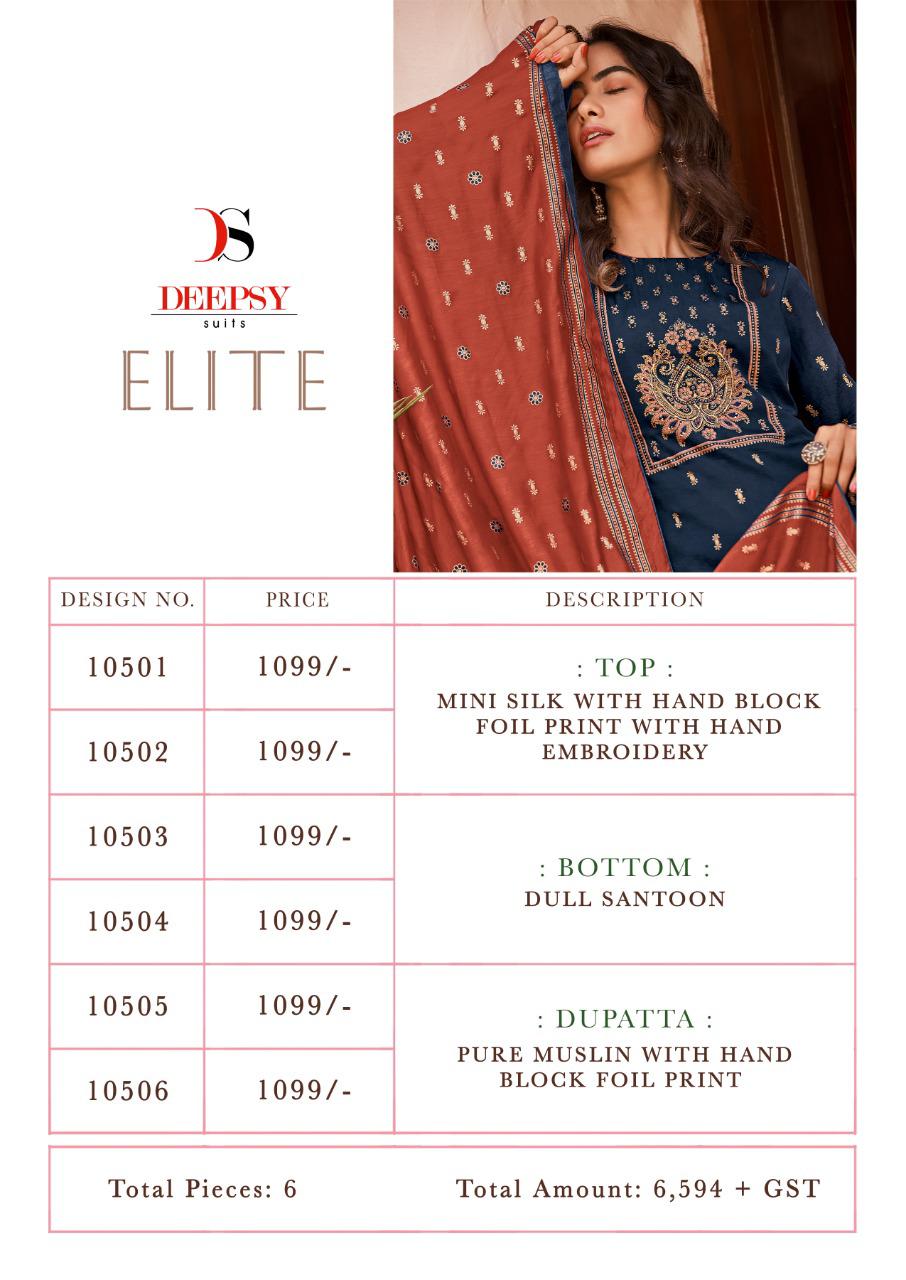 Deepsy Presents Elite Designer Dress Material