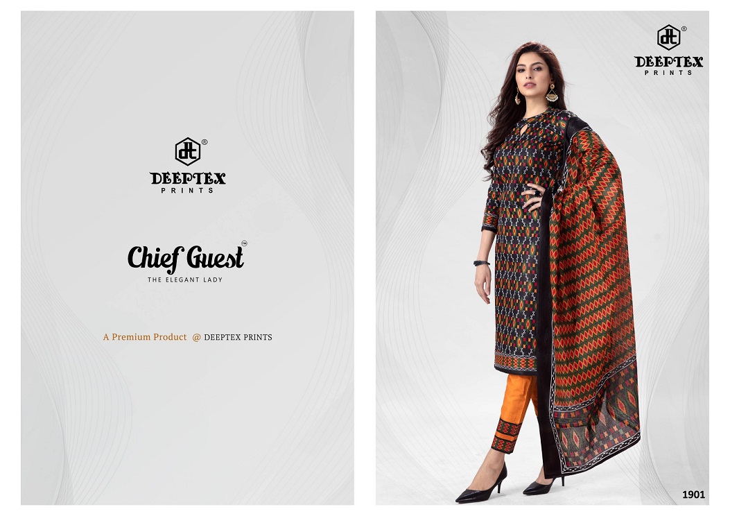 Deeptex Presents Chief Guest Vol 19 Cotton Dress Materials
