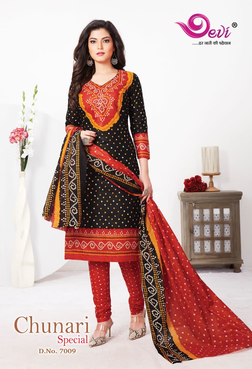 Devi Chunari Special Vol 7 Casual Wear Printed Dress Catalog