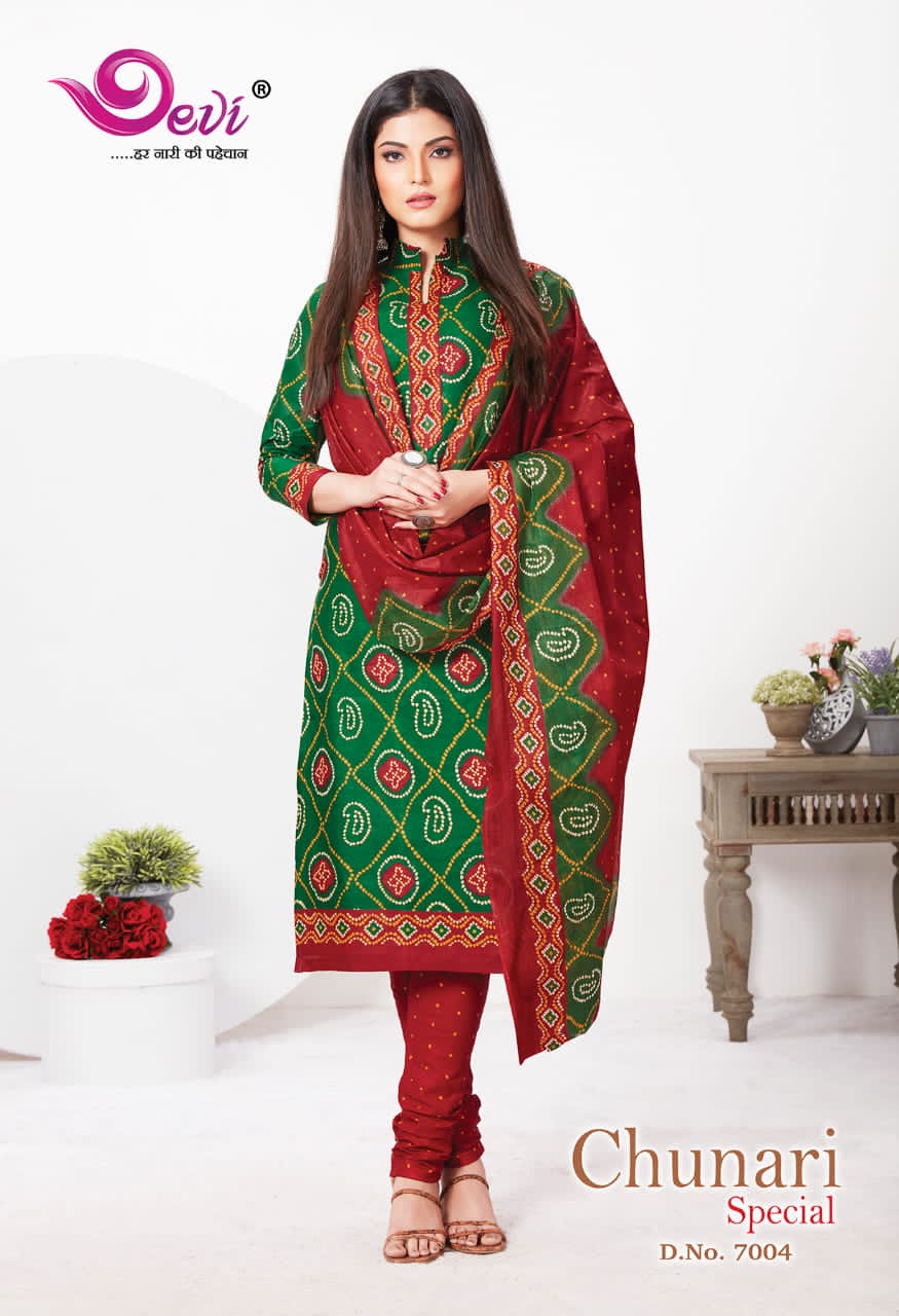Devi Chunari Special Vol 7 Casual Wear Printed Dress Catalog