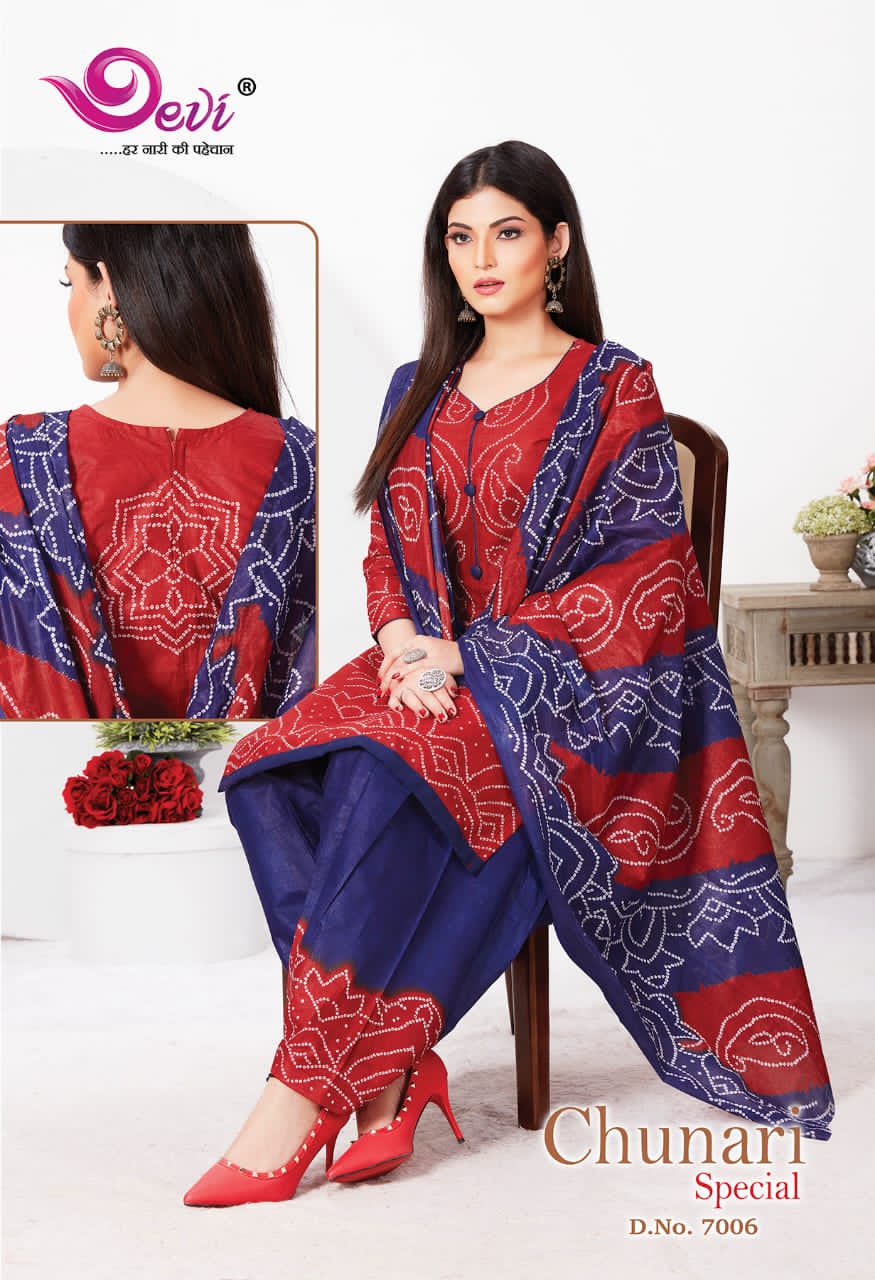 Devi Chunari Special Vol 7 Casual Wear Printed Dress Catalog
