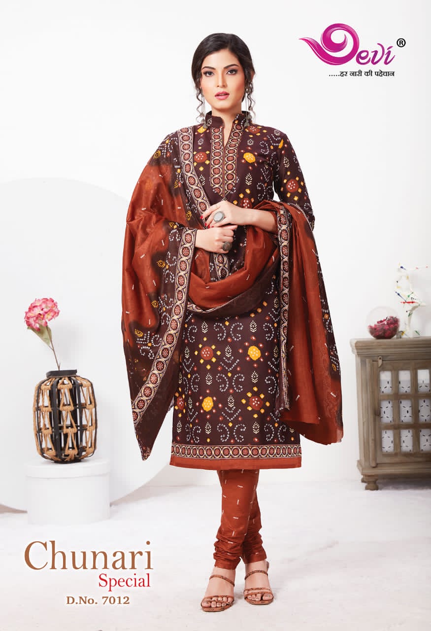 Devi Chunari Special Vol 7 Casual Wear Printed Dress Catalog