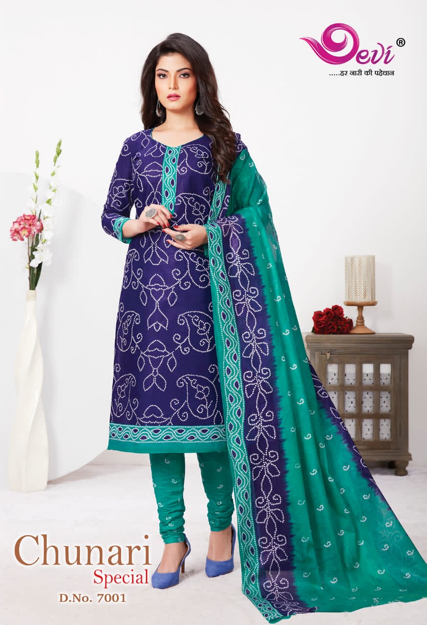 Devi Chunari Special Vol 7 Casual Wear Printed Dress Catalog