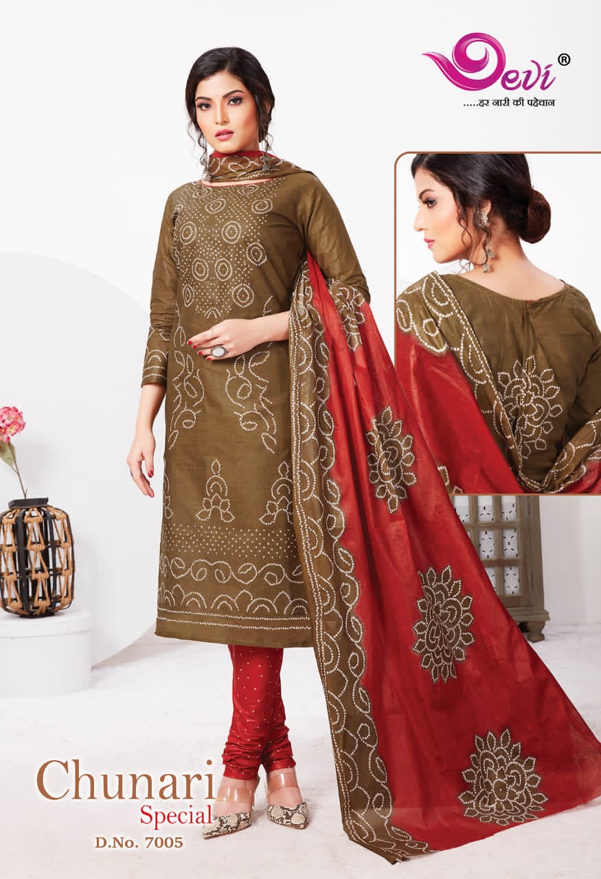 Devi Chunari Special Vol 7 Casual Wear Printed Dress Catalog