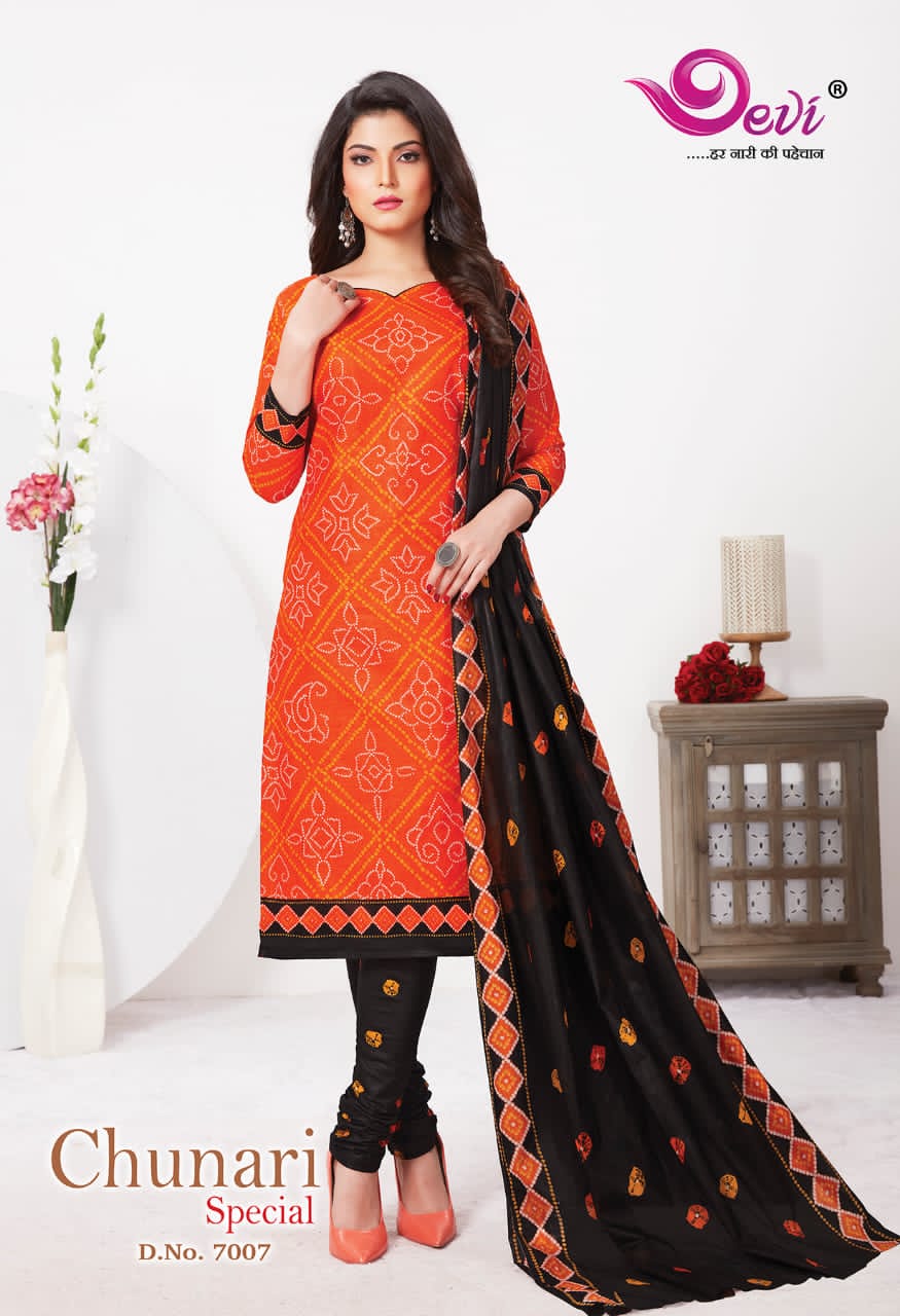 Devi Chunari Special Vol 7 Casual Wear Printed Dress Catalog