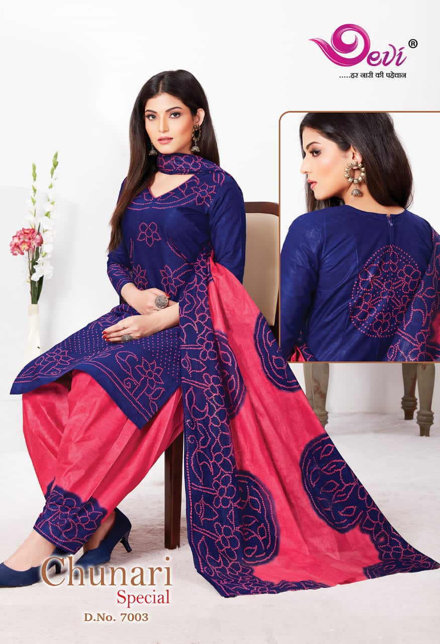 Devi Chunari Special Vol 7 Casual Wear Printed Dress Catalog