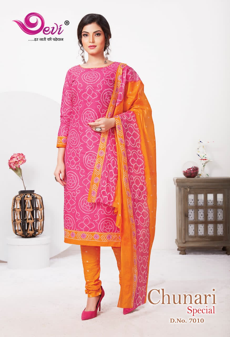 Devi Chunari Special Vol 7 Casual Wear Printed Dress Catalog