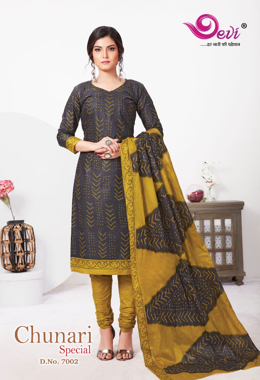 Devi Chunari Special Vol 7 Casual Wear Printed Dress Catalog