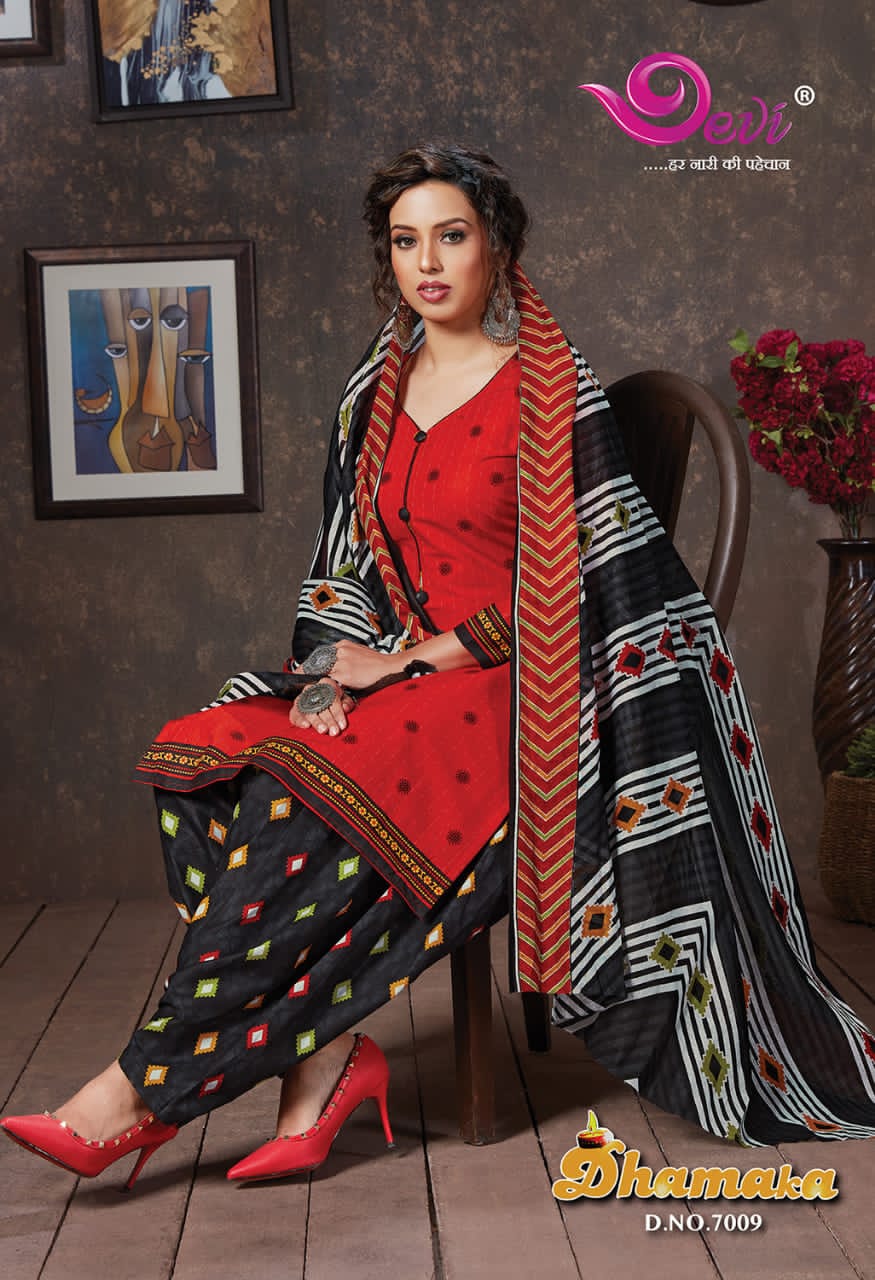 Devi Launching Dhamaka  Vol 7  Printed Cotton Dress Material