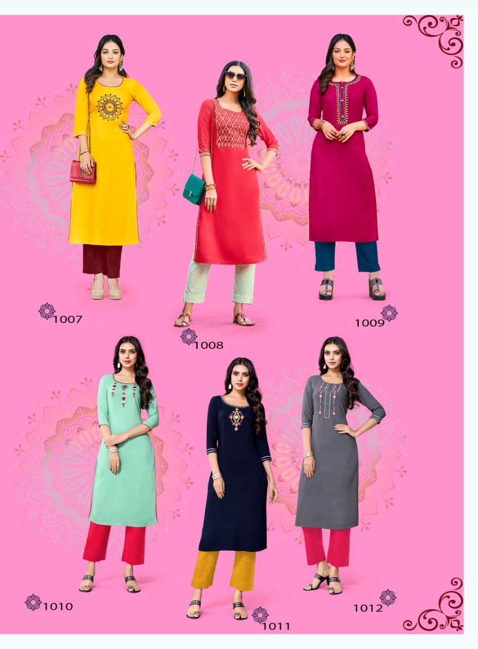 Diya Trends Presenta Casual Diaries Vol 1 Designer Kurti  Wholesale Catalog
