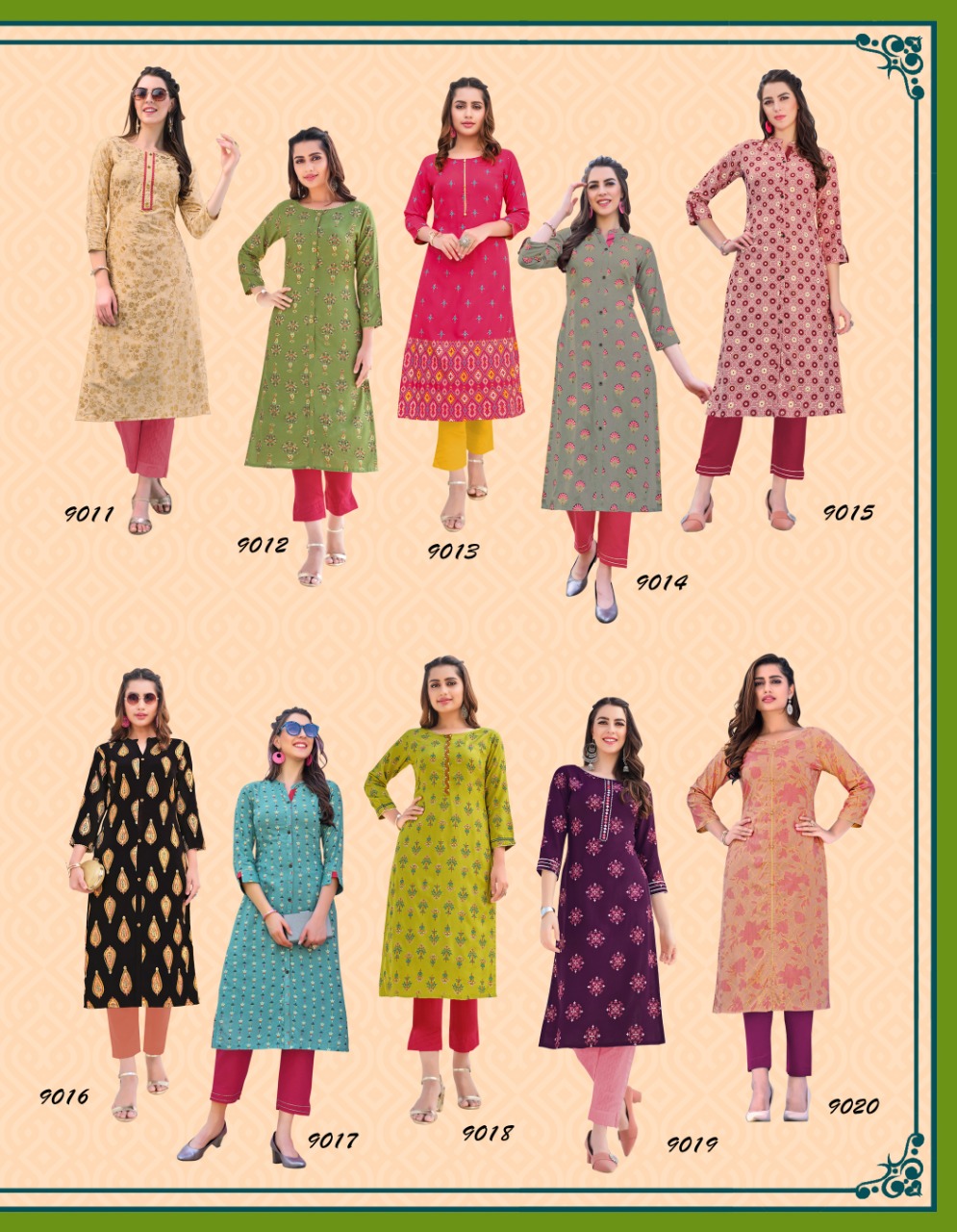 Diya Trends Presents Gardencity  Vol 9 Ethnic Wear Printed Designer Kurti
