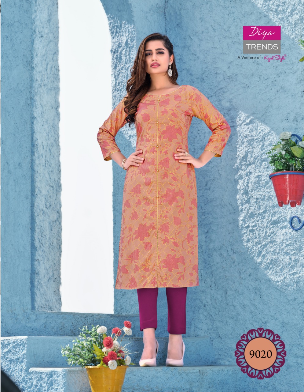 Diya Trends Presents Gardencity  Vol 9 Ethnic Wear Printed Designer Kurti