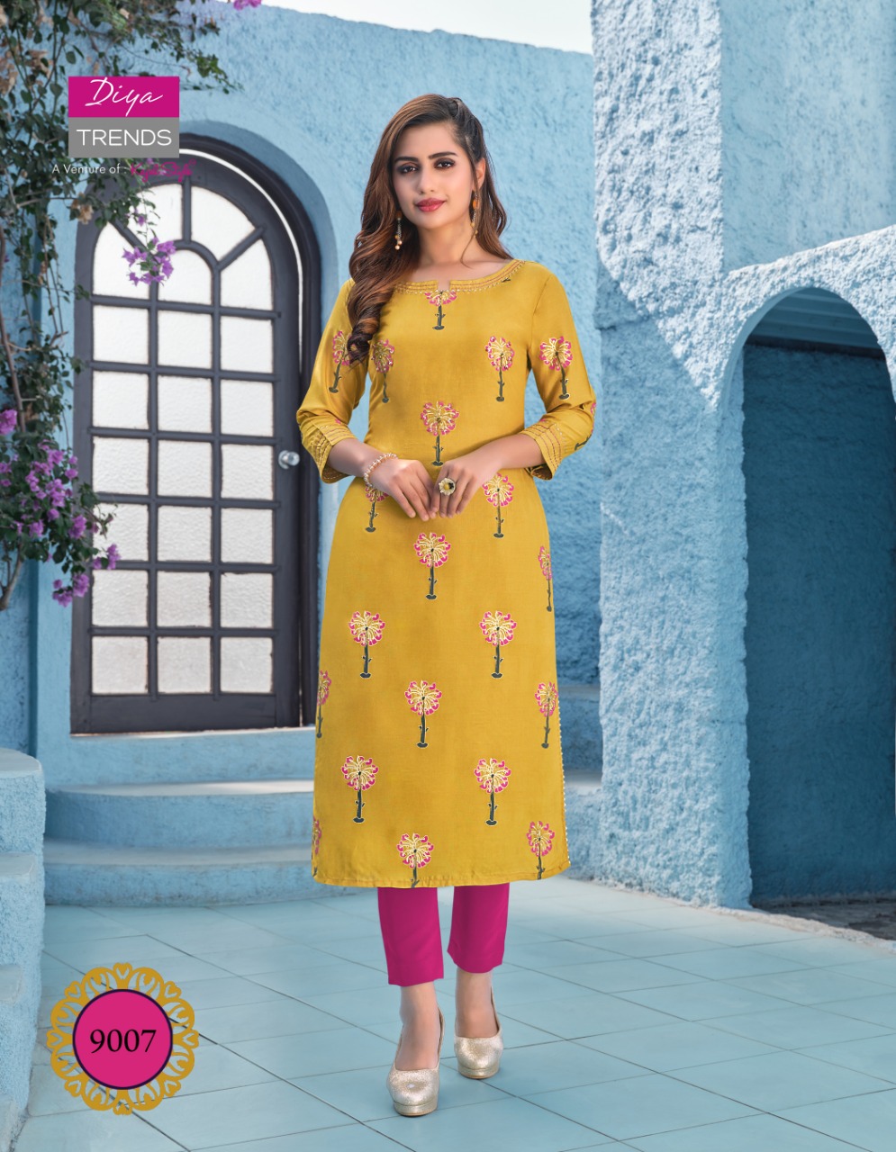 Diya Trends Presents Gardencity  Vol 9 Ethnic Wear Printed Designer Kurti